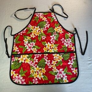 Floral Red Apron by Nani Island